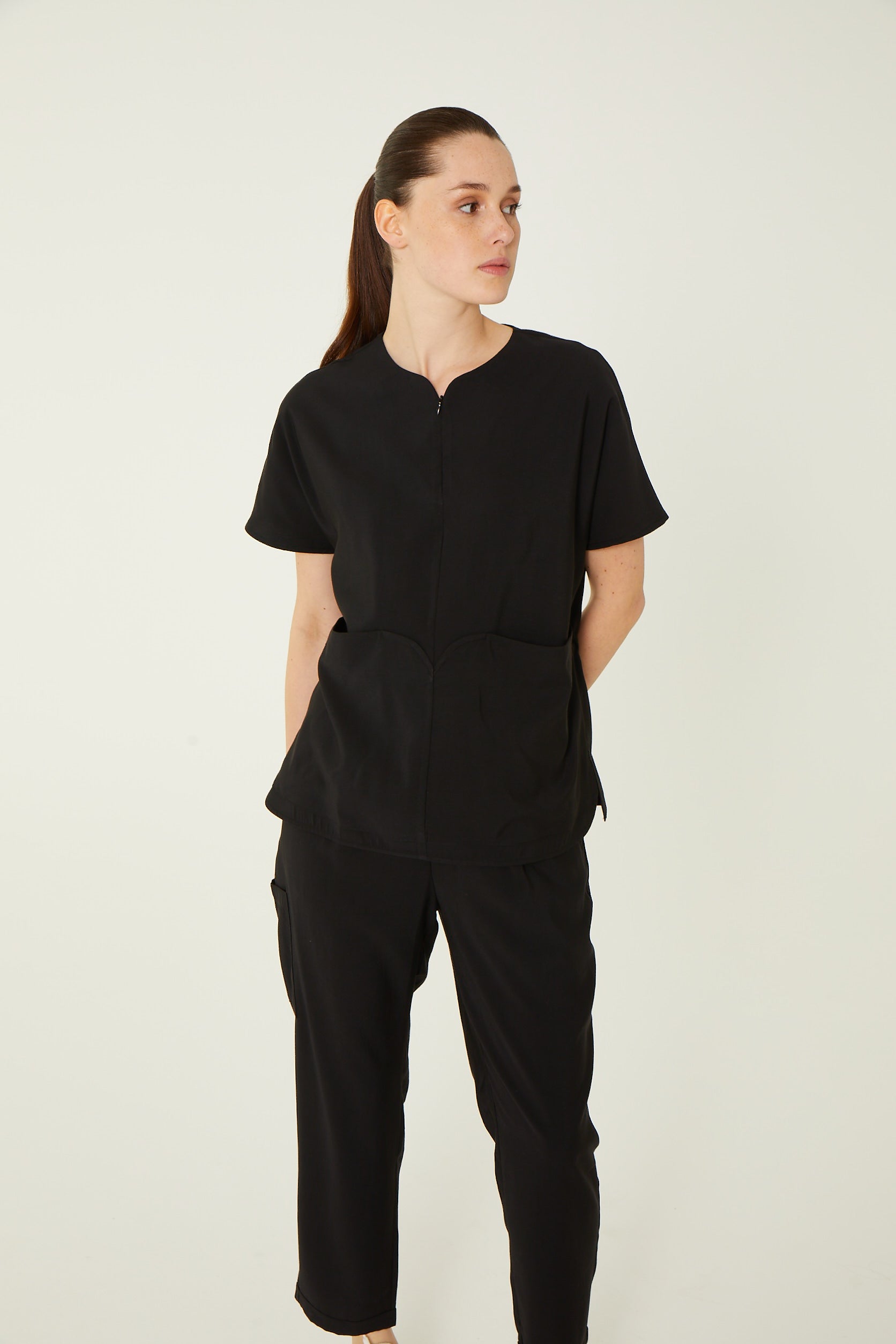 Kadın Parantez Yaka Üst Blacky