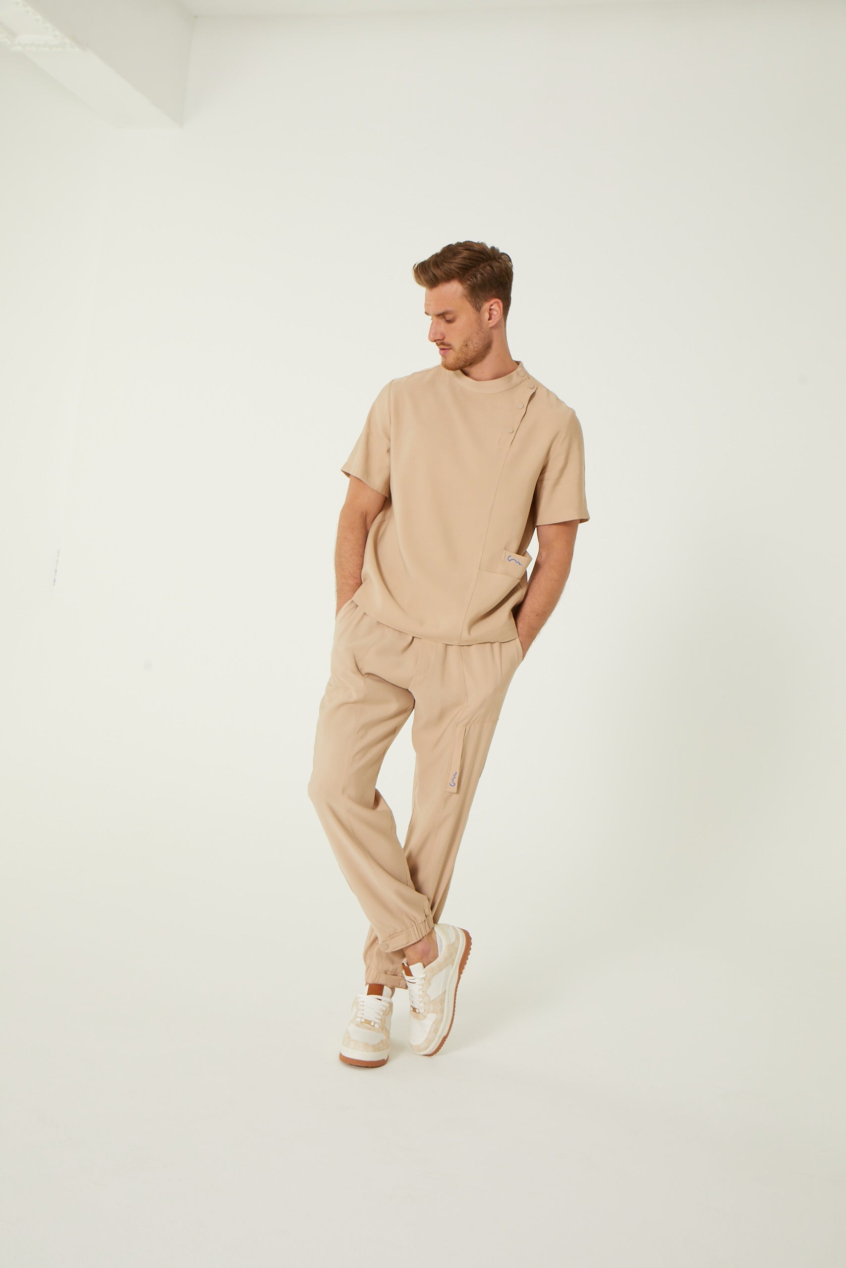 Erkek Jogger Pantolon Ivory