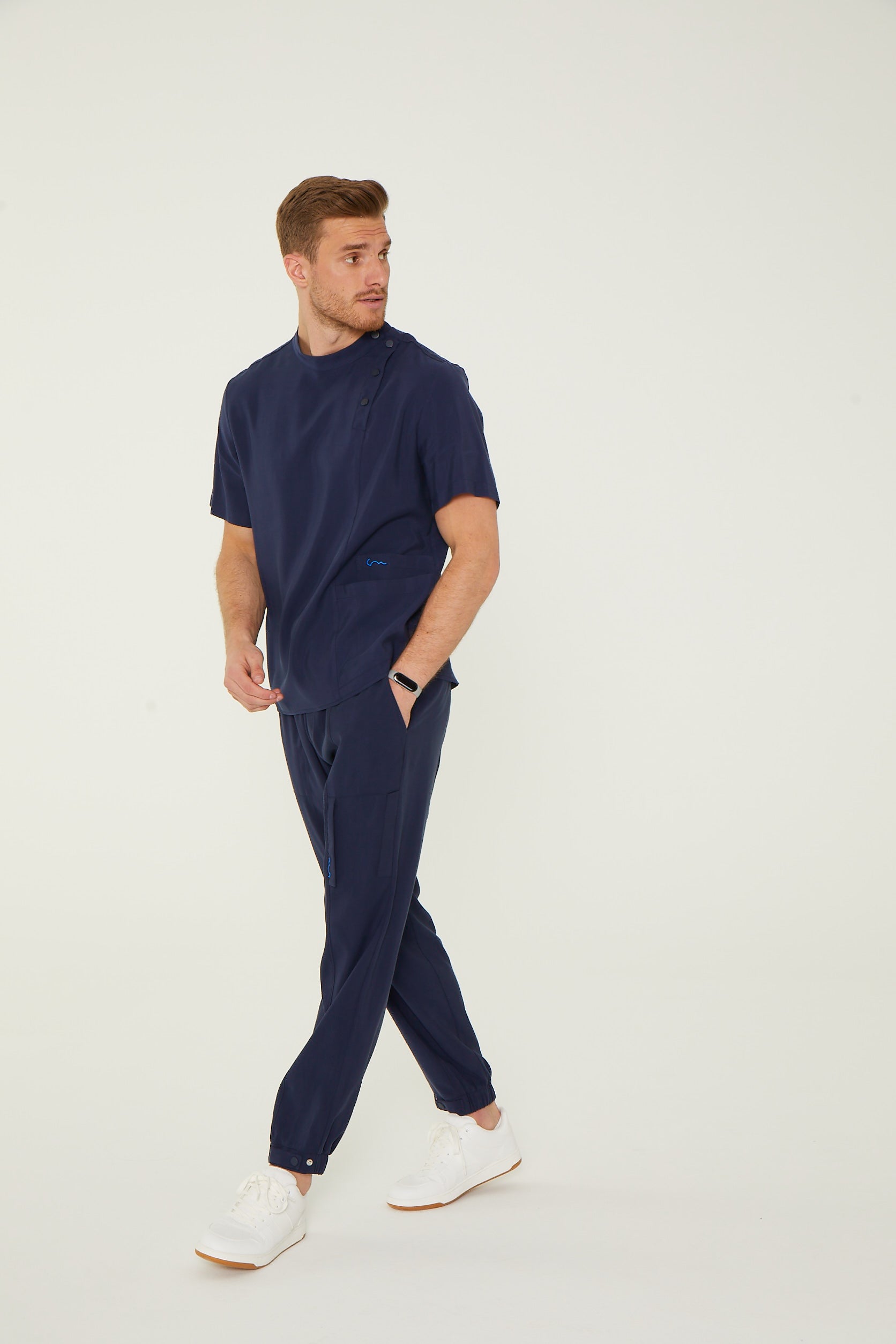 Erkek Yandan Çıtçıtlı Üst Ocean