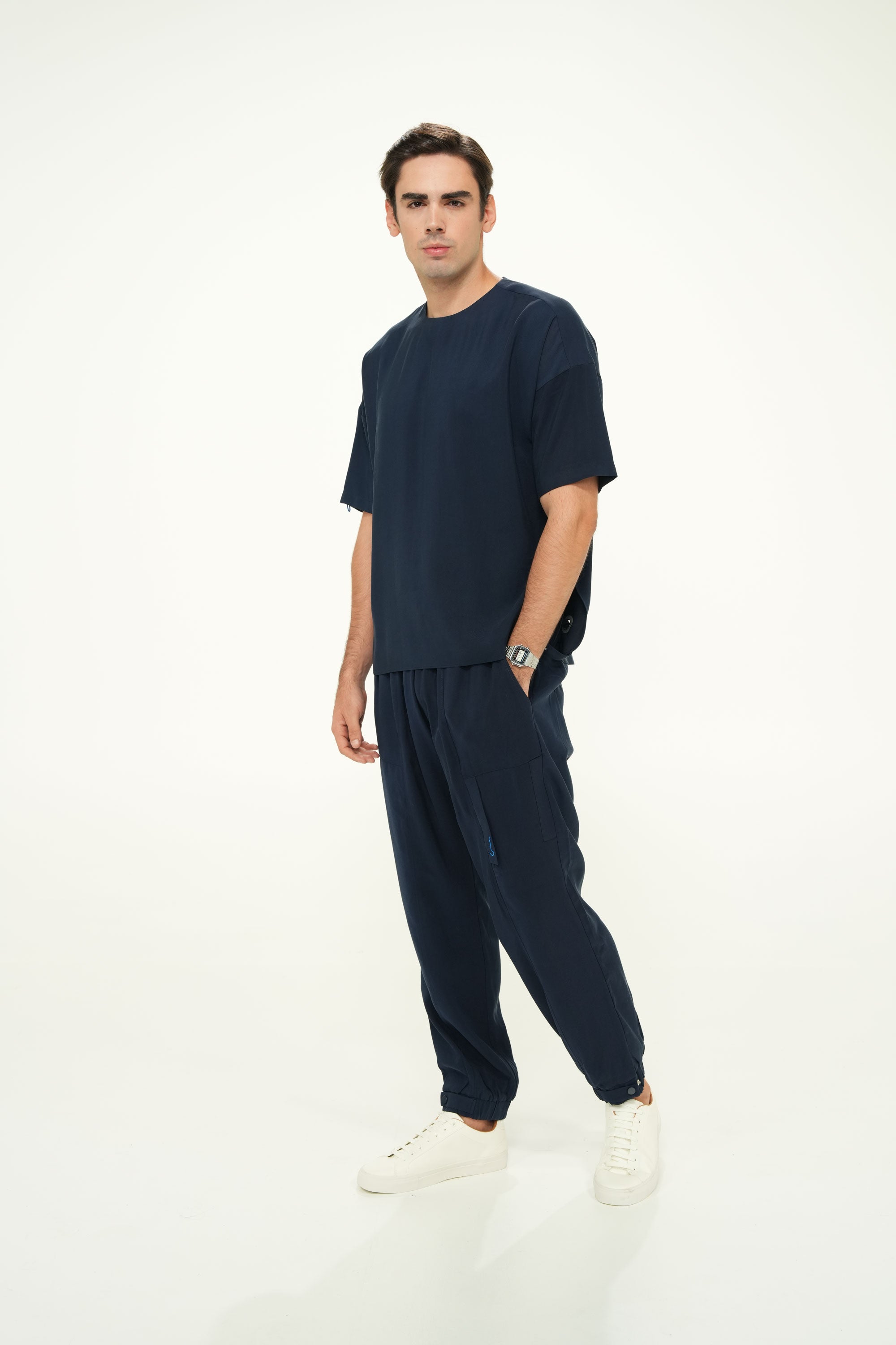 Erkek Scrubs Kuşgözlü Üst Ocean
