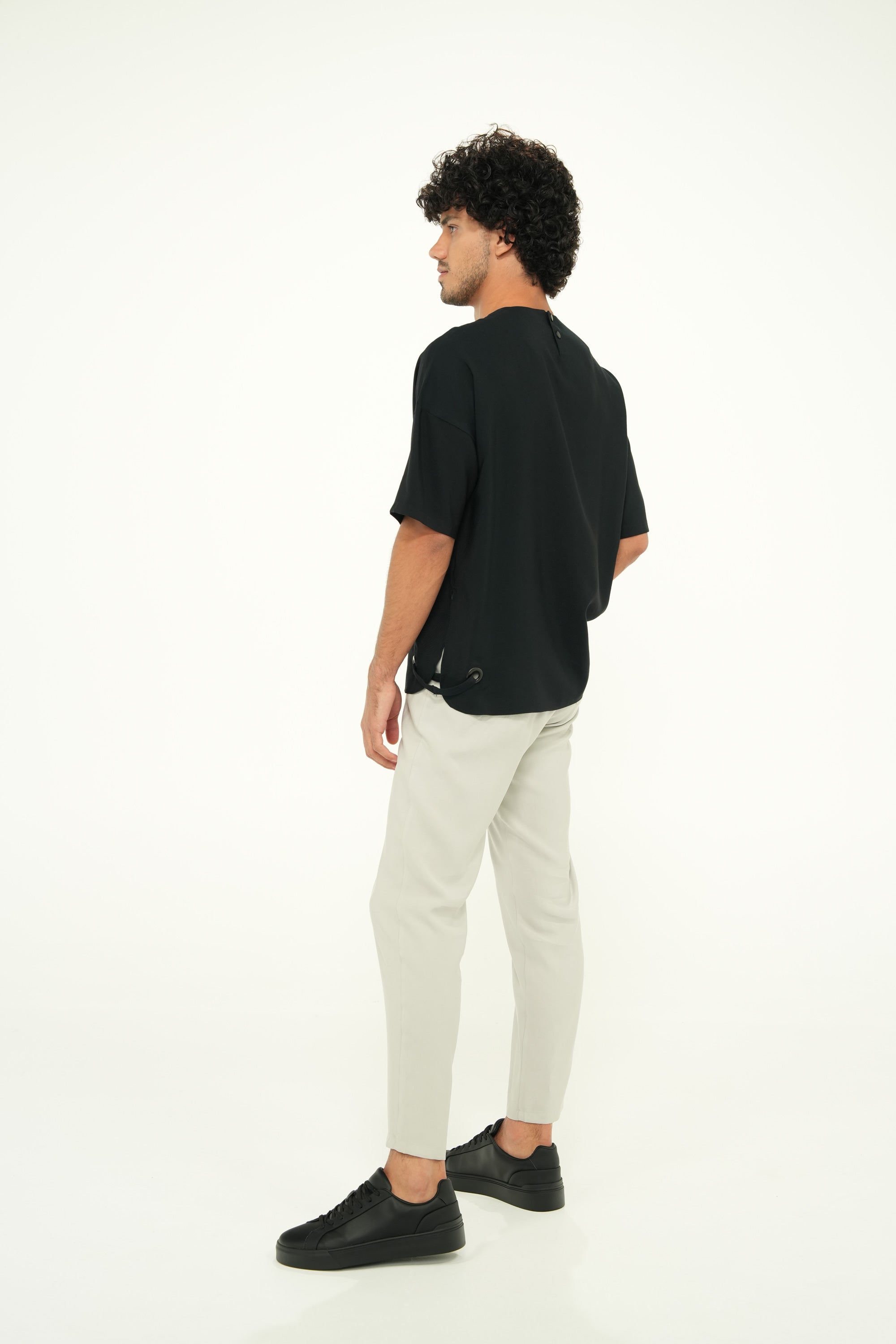 Erkek Scrubs Kuşgözlü Üst Blacky