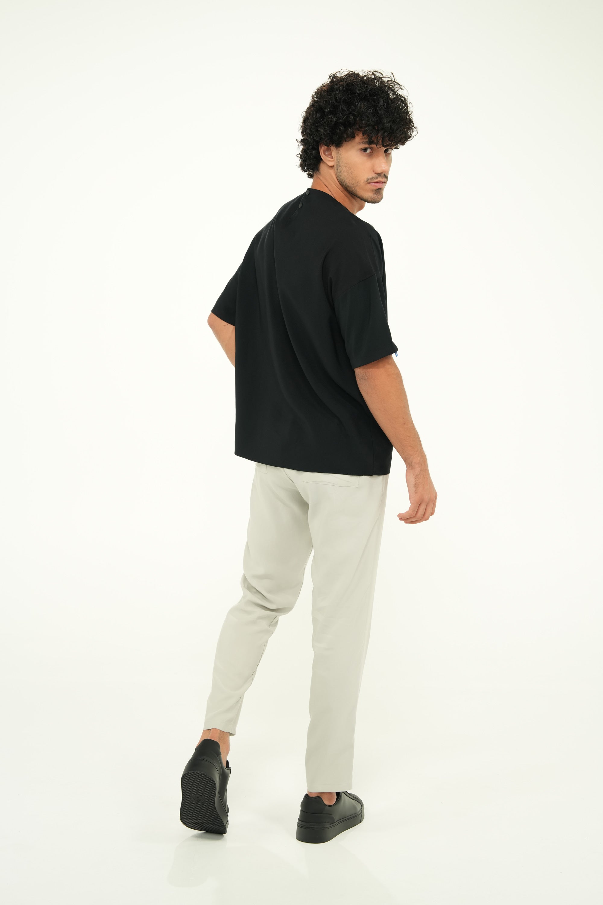 Erkek Scrubs Kuşgözlü Üst Blacky