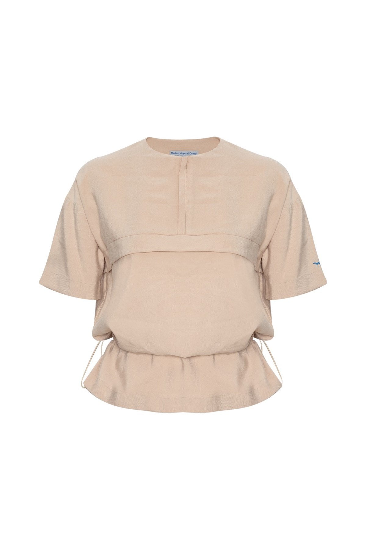 Kadın Scrubs Patlı Üst Ivory